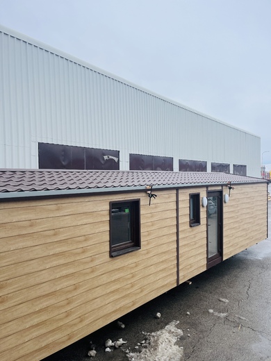 Mobilheim Super Arktik – čelní pohled na mobilní dům