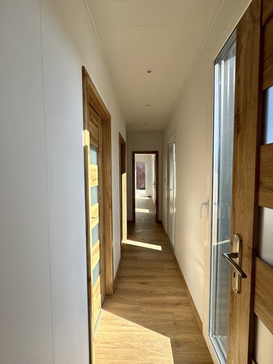 Chodba mobilního domu – funkční řešení prostoru
