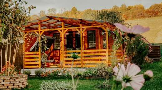 Mobilní dům zahrada – útulné prostředí